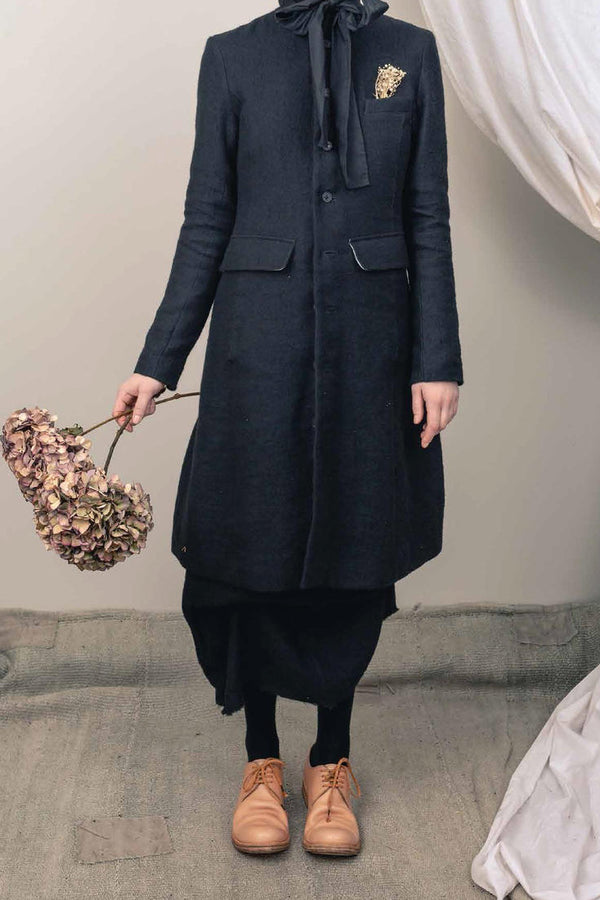 Aleksandr Manamis 2191066 long stand collar suit